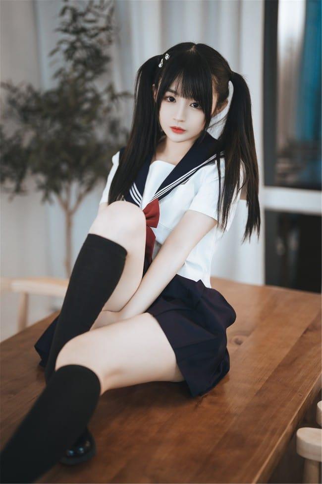 桜井宁宁 – NO.066 双马尾JK[70P-480MB]-1