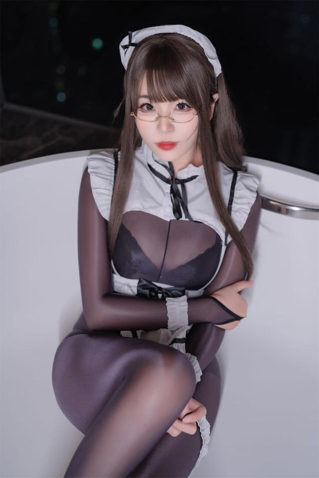 轩萧学姐 – NO.063 连体丝女仆[90P 367MB]-3