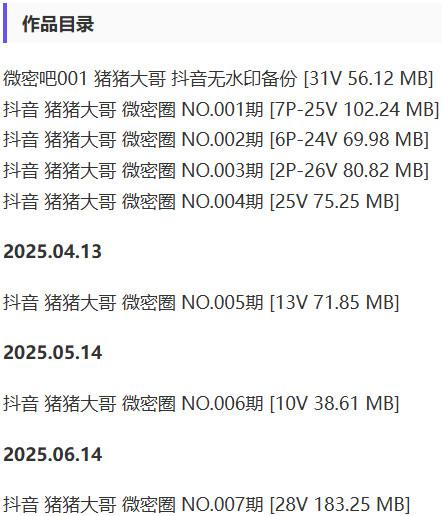 猪猪大哥 – 微密圈写真&视频合集【持续更新中】-2 猪猪大哥 – 微密圈写真&视频合集【持续更新中】-2