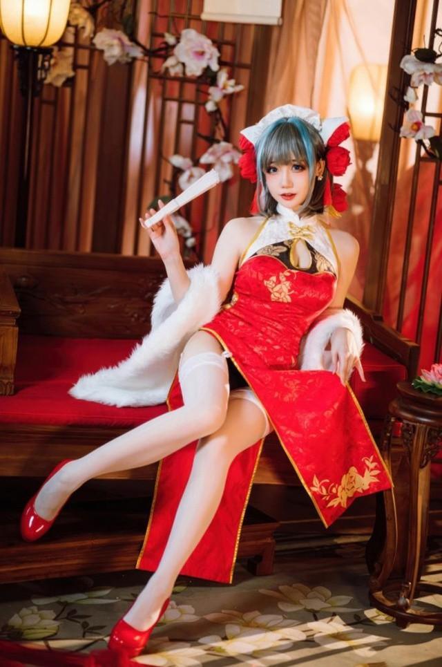 焖焖碳 – NO.046 碧蓝航线-柴郡新春旗袍[29P-180MB]-1