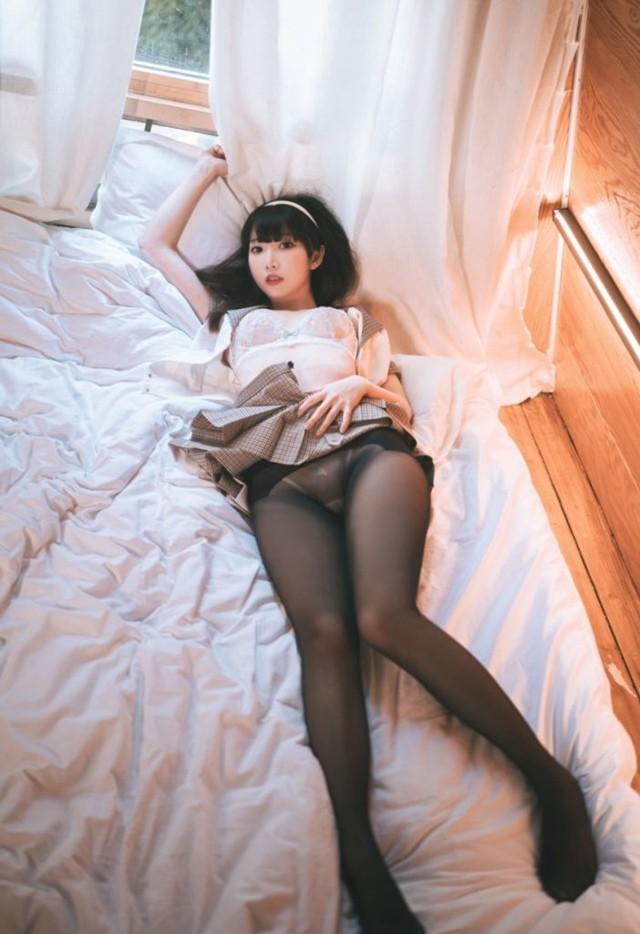 面饼仙儿 – NO.146 黑丝露营JK[40P-485MB]-2