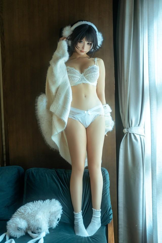 蠢沫沫 – NO.387 白毛衣 [18P1V-992MB]-2